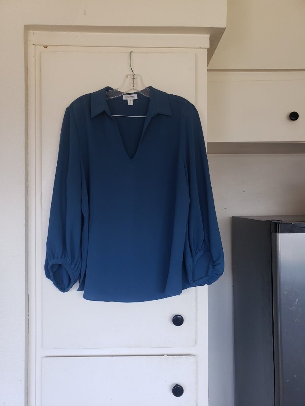Nordstrom Turquoise Blouse Size Medium